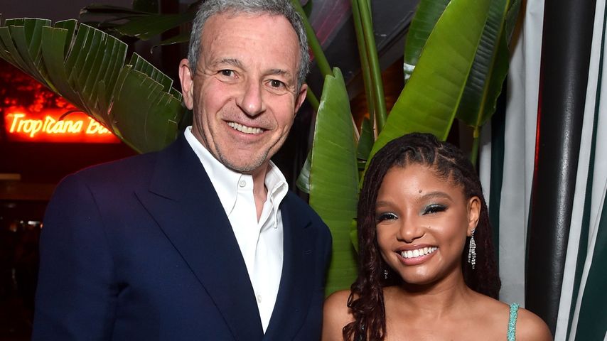 Disney-Direktor Bob Iger und Halle Bailey bei der "The Little Mermaid"-Premiere