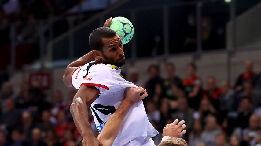 Djibril M'Bengue bei einem Handballspiel