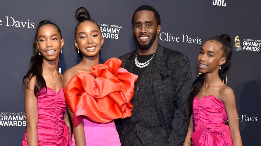 D'Lila Star Combs, Chance Combs, P. Diddy und Jessie James Combs, im Januar 2020