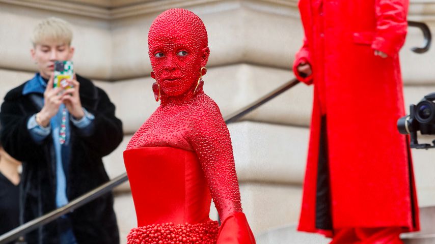 Doja Cat auf der Pariser Fashion Week im Januar 2023