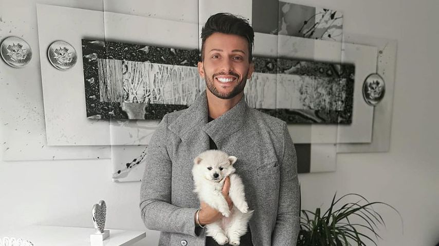 Domenico De Cicco mit Hund Snow, Oktober 2019