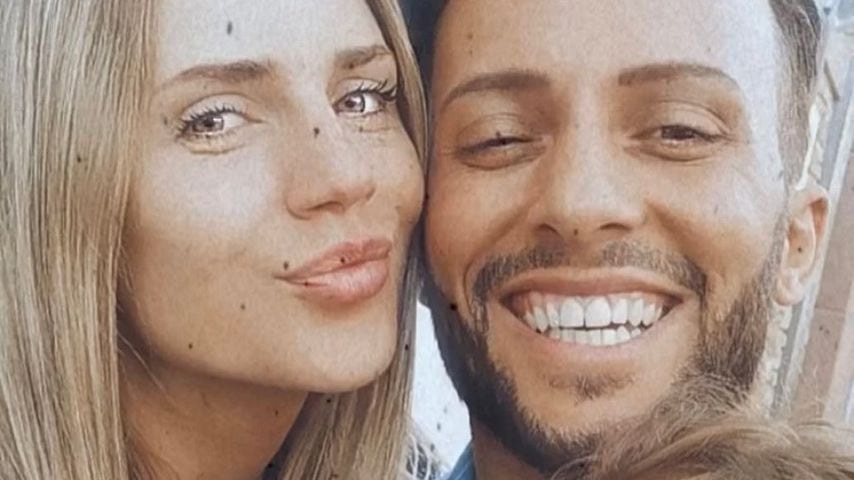 Domenico De Cicco mit seiner Partnerin Julia und ihrem Baby Lia