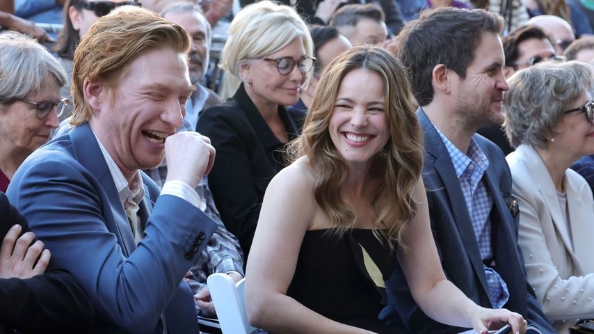 Domhnall Gleeson und Rachel McAdams bei der Verleihung von McAdams’ Stern auf dem Hollywood Walk of Fame