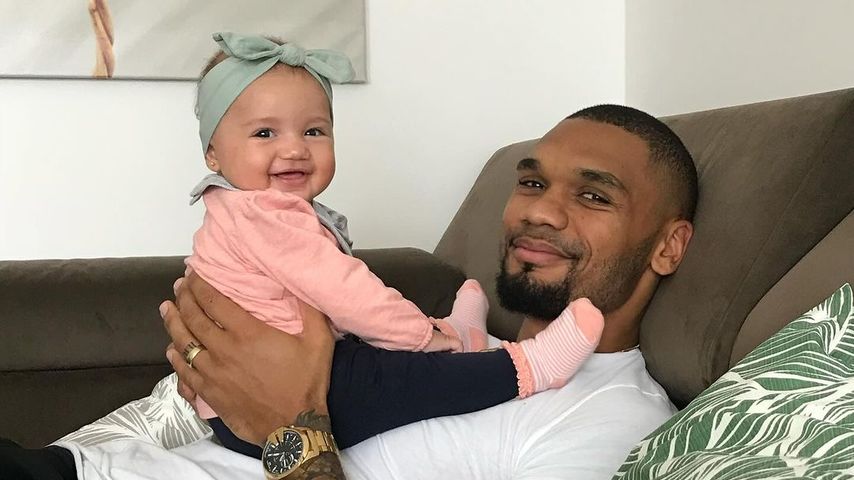 Dominic Harrison, Influencer, mit seiner Tochter Mia