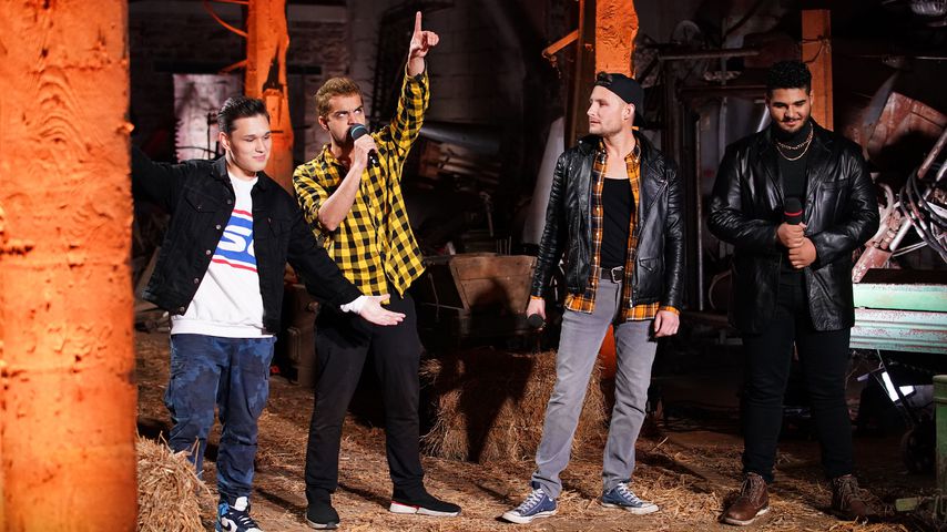 Dominic Möws, Shada Ali, Jan Böckmann und Starian Dwayne McCoy bei DSDS 2021