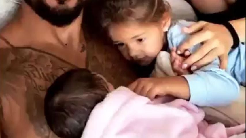 Dominic, Sarah, Mia und Kyla Harrison