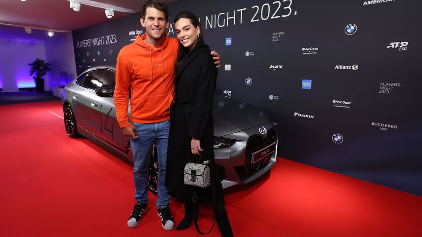Dominic Thiem und Lili Paul-Roncalli im April 2023