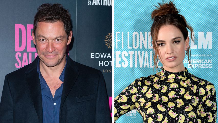 Dominic West und Lily James