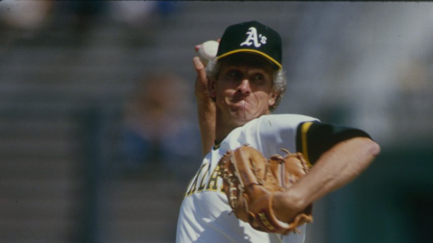 Don Sutton bei einem Spiel in Oakland, 1985