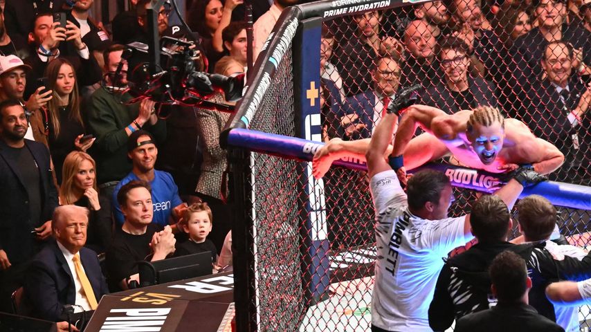 Elon Musk nimmt seinen Sohn X (4) zu einem MMA-Kampf mit