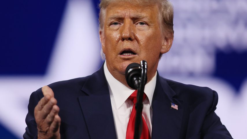 Donald Trump bei einer Konferenz in Orlando im Februar 2021