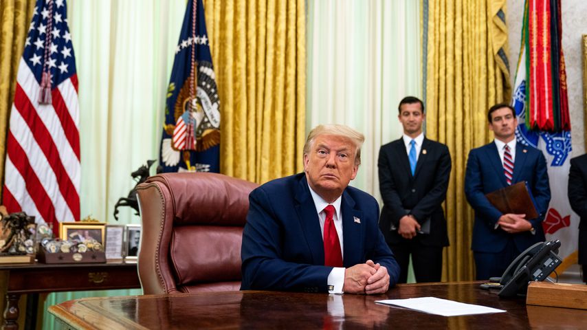 Donald Trump im Weißen Haus in Washington D.C. im Juli 2020