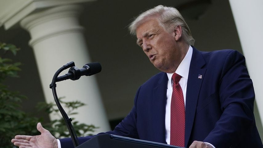 Donald Trump im Weißen Haus am 14. Juli 2020