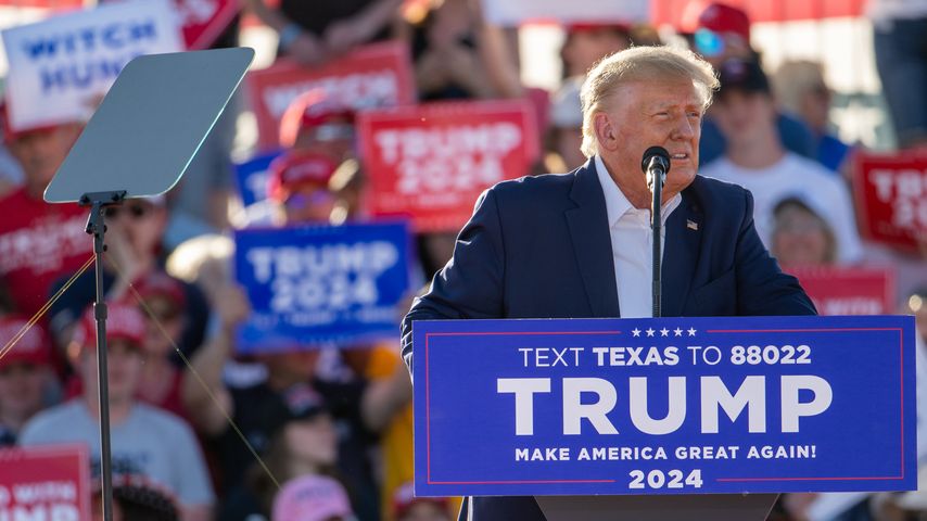 Donald Trump bei einer Versammlung in Texas, März 2023