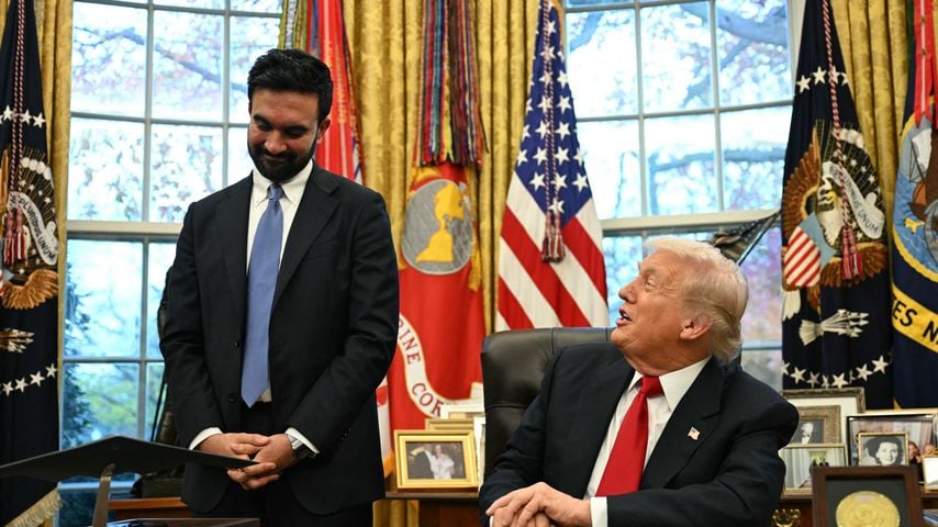 Treffen im Oval Office: Donald Trump spricht mit Zohran Mamdani