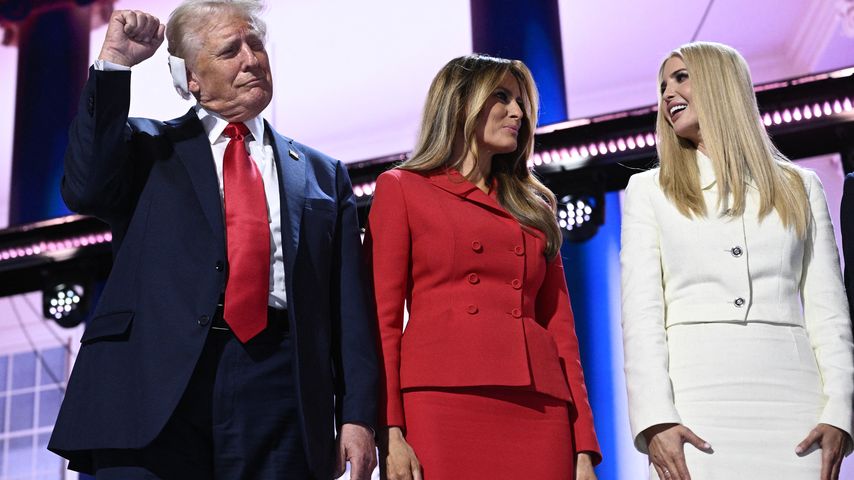 Donald Trump, Melania trump und Ivanka Trump, Juli 2024