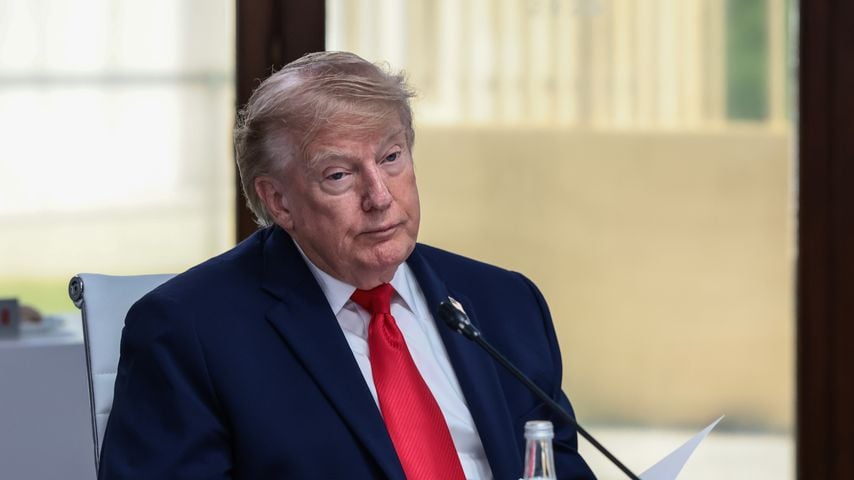Donald Trump während des G7-Gipfels in Évian-les-Bains, Juni 2026