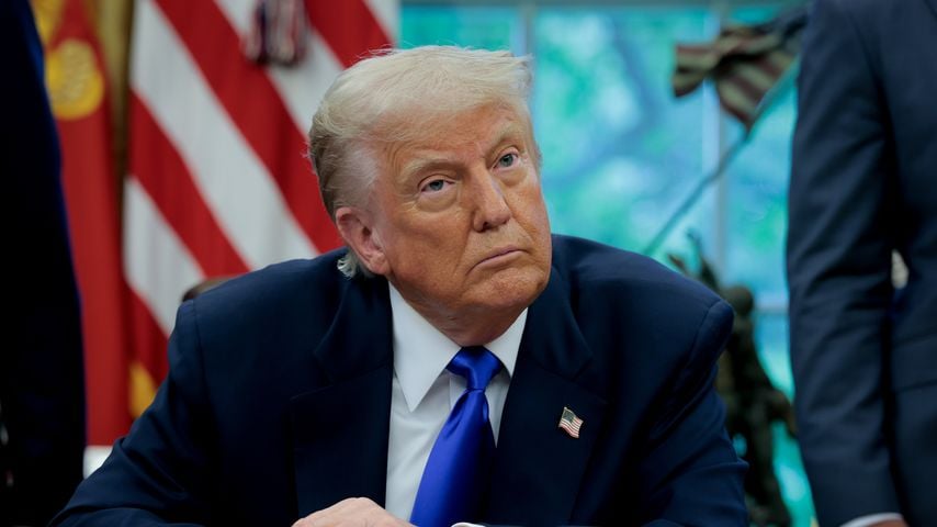 Donald Trump im Mai 2025 im Oval Office