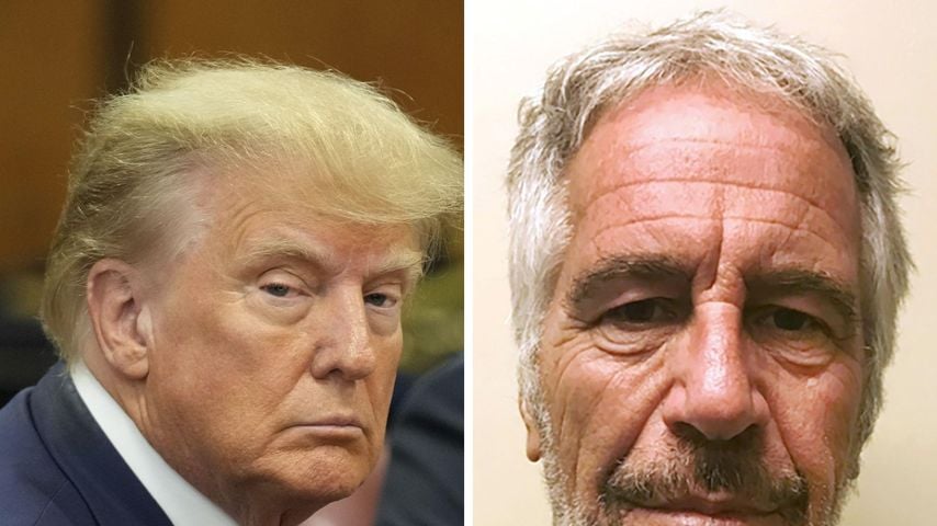 Collage: Donald Trump und Jeffrey Epstein