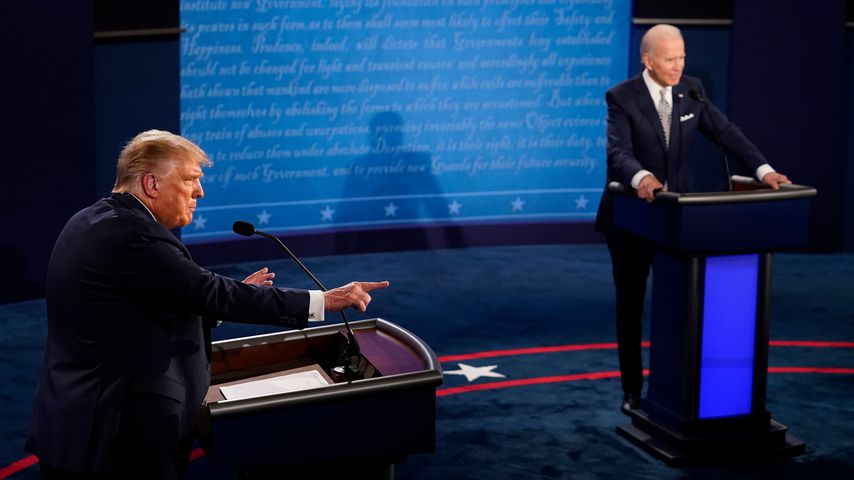 Donald Trump und Joe Biden bei der ersten Präsidentschaftsdebatte 2020