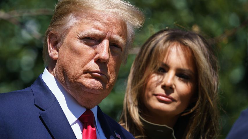 Donald Trump und Melania Trump im April 2020 in Washington