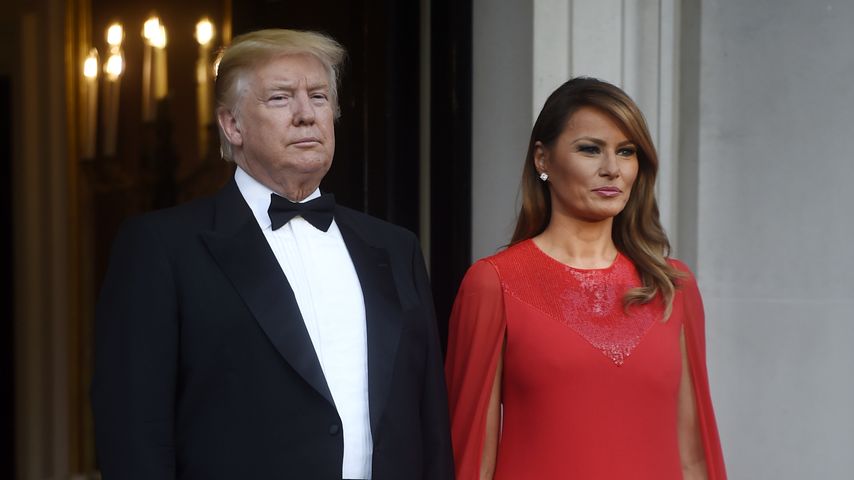 Donald Trump und Melania Trump in England, 2019