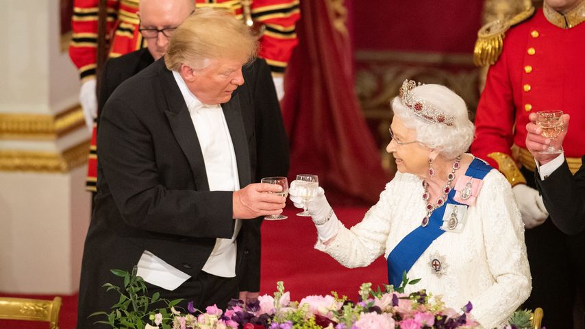Donald Trump und Queen Elizabeth II.