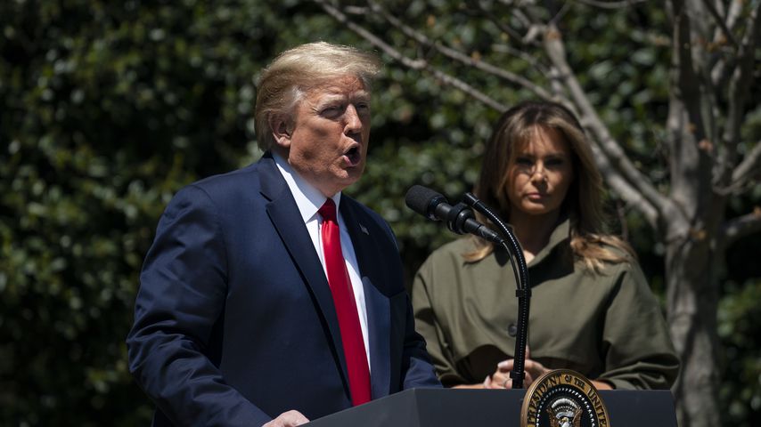 Donald und Melania Trump, April 2020