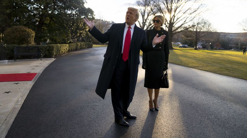 Donald und Melania Trump in Washington D.C. im Januar 2021