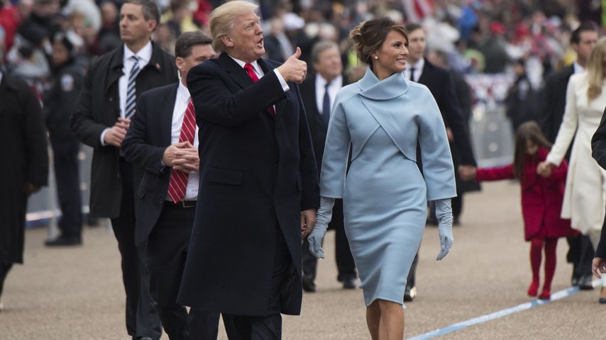 Donald und Melania Trump nach der Amtseinführung zum US-Präsidenten, Januar 2017