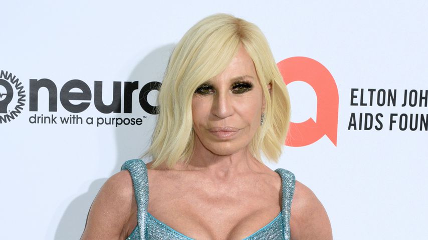Donatella Versace im Februar 2020 in Los Angeles bei AIDS Foundation Oscar Viewing Party