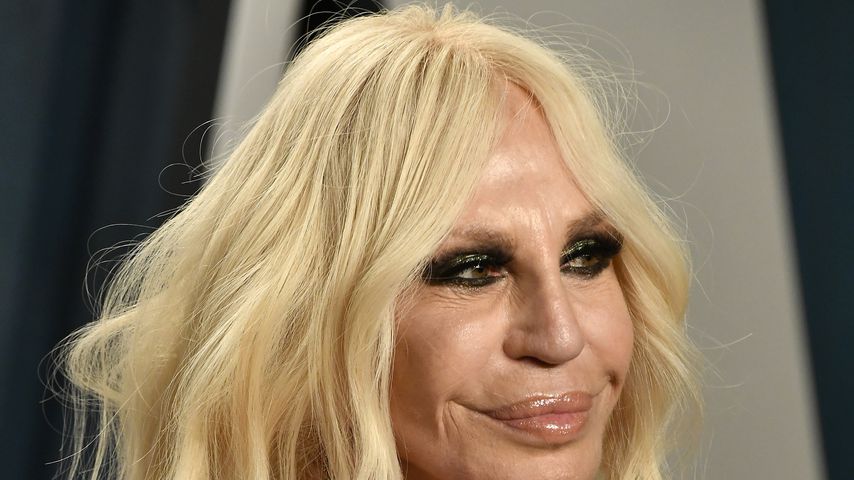Donatella Versace im Februar 2020 bei der Vanity Fair Oscar Party in Beverly Hills