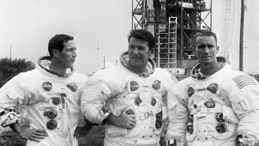 Donn F. Eisele, Walter Schirra und Walter Cunningham, die Astronauten der Apollo-7-Mission