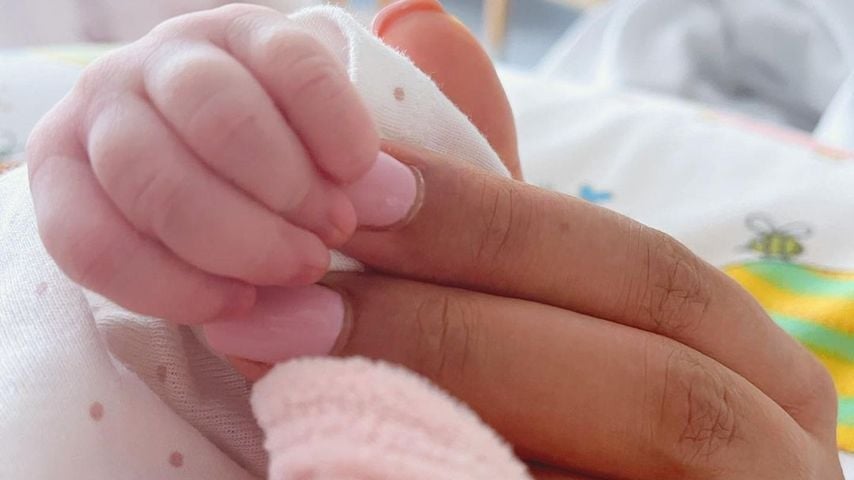 Dounia Slimani mit ihrer Tochter Liana, Januar 2023