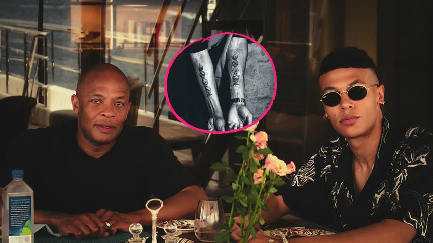 Dr. Dre lässt sich Partner-Tattoo mit seinem Sohn stechen