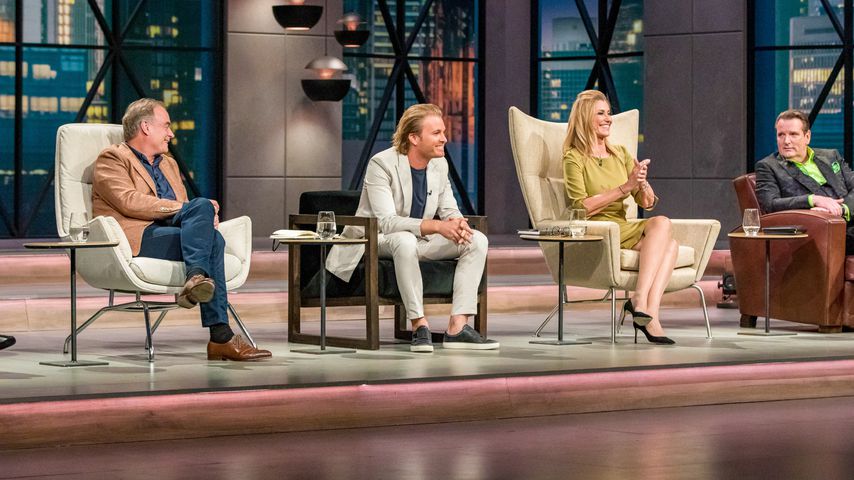 Dr. Georg Kofler, Nico Rosberg, Dagmar Wöhrl, Ralf Dümmel bei "Die Höhle der Löwen"