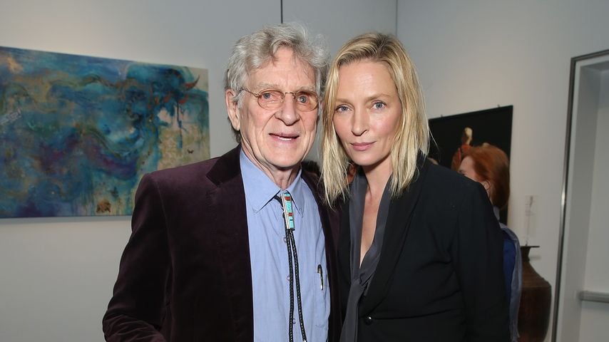 Dr. Robert A.F. Thurman und Uma Thurman bei der 13. Benefizauktion von Tibet House US in New York, 3. Dezember 2015