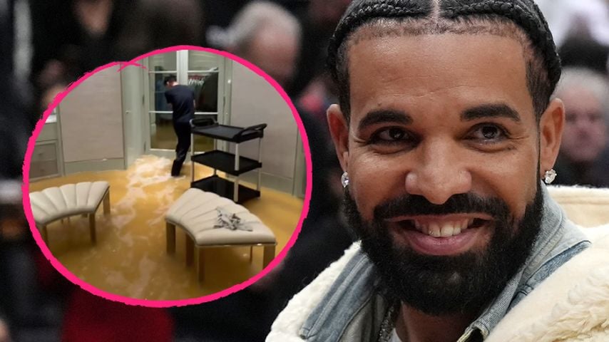 Rapper Drake nimmt die Überschwemmung seiner Villa mit Humor