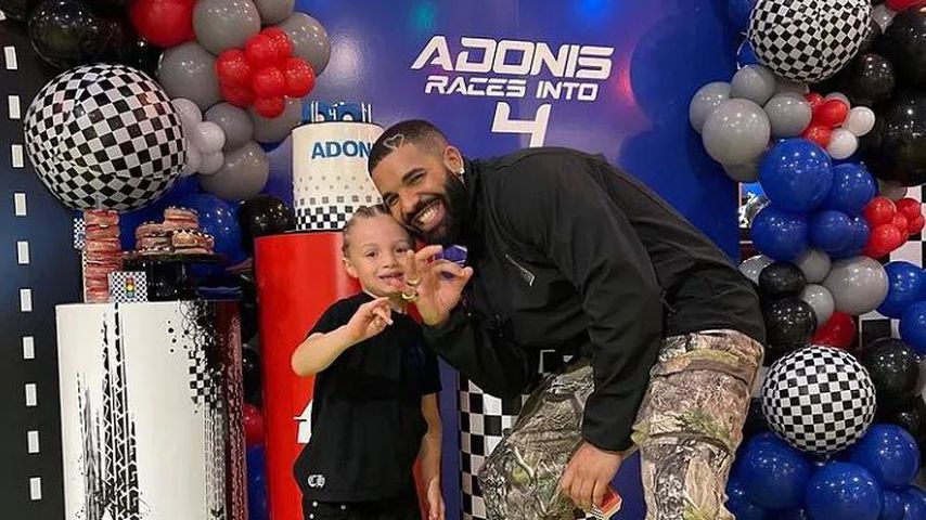 Drake mit seinem Sohn Adonis