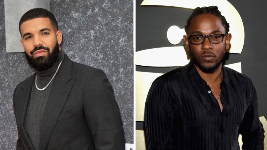 Collage: Rapper Drake und Kendrick Lamar