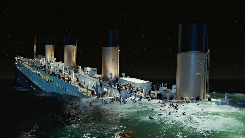 Filmszene aus "Titanic" (1997) von 20th Century Fox, Courtesy Everett Collection