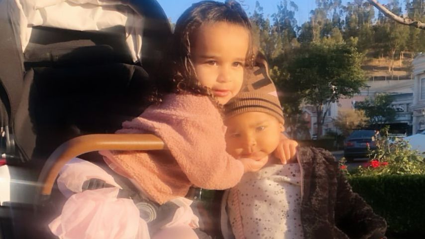 Dream Renee Kardashian mit ihrer Cousine True Thompson