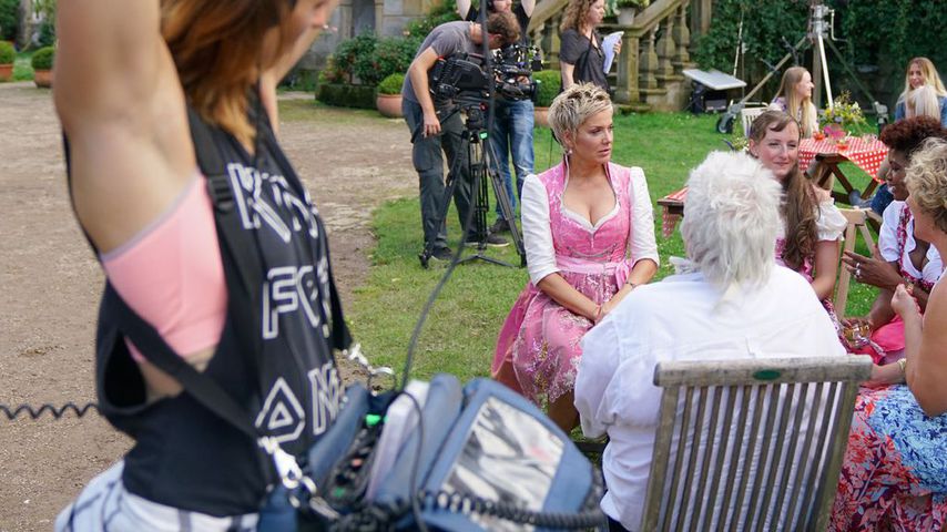 Dreharbeiten zum "Bauer sucht Frau"-Scheunenfest 2017