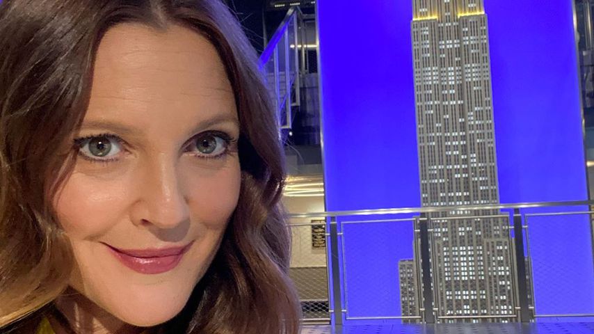 Drew Barrymore, 2020 im Empire State Building