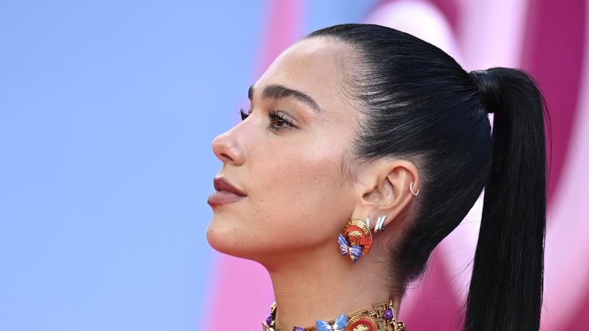 Dua Lipa auf der Premiere von "Barbie" im Juli 2023