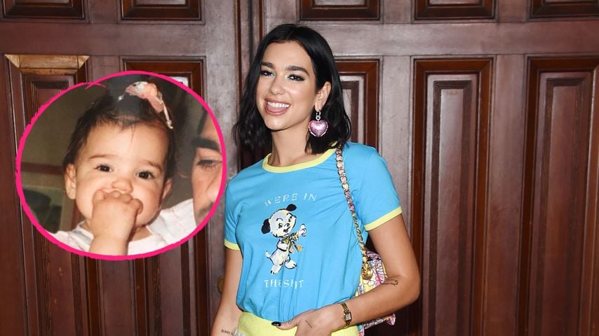 In Papas Armen: So knuffig war Dua Lipa als kleines Mädchen