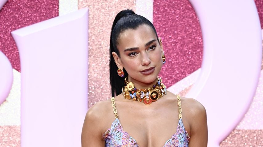 Dua Lipa auf der Premiere von "Barbie" im Juli 2023