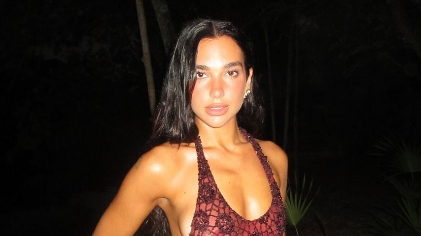 Dua Lipa feiert 30. Geburtstag in transparentem Netzkleid