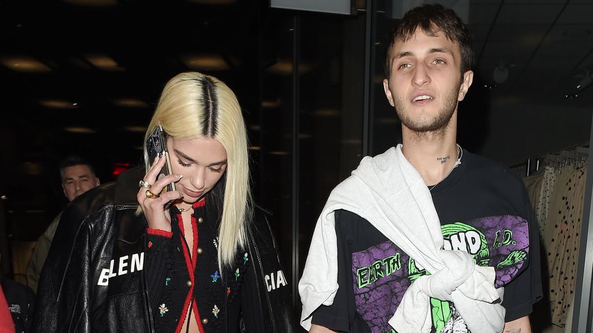 Sängerin Dua Lipa und Freund Anwar Hadid im März 2020 in London