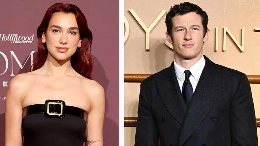 Collage: Dua Lipa und Callum Turner